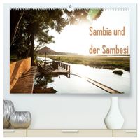 Sambia und der Sambesi (hochwertiger Premium Wandkalender 2027 DIN A2 quer), Kunstdruck in Hochglanz