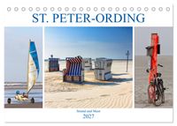 ST. PETER ORDING Strand und Meer (Tischkalender 2027 DIN A5 quer), CALVENDO Monatskalender