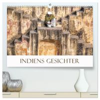 Indiens Gesichter (hochwertiger Premium Wandkalender 2027 DIN A2 quer), Kunstdruck in Hochglanz