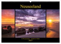 Neuseeland - Attraktiver Süden (Wandkalender 2027 DIN A2 quer), CALVENDO Monatskalender