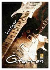 Vintage Gitarren (Wandkalender 2027 DIN A4 hoch), CALVENDO Monatskalender