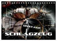 Schlagzeug onstage (Tischkalender 2027 DIN A5 quer), CALVENDO Monatskalender