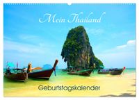 Mein Thailand - Geburtstagskalender (Wandkalender 2027 DIN A2 quer), CALVENDO Monatskalender