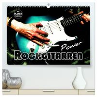 Rockgitarren Power (hochwertiger Premium Wandkalender 2027 DIN A2 quer), Kunstdruck in Hochglanz