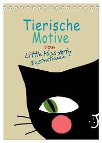 Tierische Motive von Little Miss Arty Illustrationen (Tischkalender 2027 DIN A5 hoch), CALVENDO Monatskalender