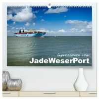Impressionen vom JadeWeserPort (hochwertiger Premium Wandkalender 2027 DIN A2 quer), Kunstdruck in Hochglanz