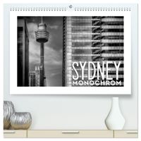SYDNEY Monochrom (hochwertiger Premium Wandkalender 2027 DIN A2 quer), Kunstdruck in Hochglanz