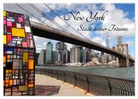 New York - Stadt deiner Träume (Wandkalender 2027 DIN A2 quer), CALVENDO Monatskalender