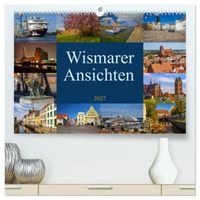 Wismarer Ansichten 2027 (hochwertiger Premium Wandkalender 2027 DIN A2 quer), Kunstdruck in Hochglanz