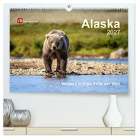 Alaska 2027 Wildes Land am Ende der Welt (hochwertiger Premium Wandkalender 2027 DIN A2 quer), Kunstdruck in Hochglanz