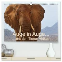 Auge in Auge mit den Tieren Afrikas (hochwertiger Premium Wandkalender 2027 DIN A2 quer), Kunstdruck in Hochglanz