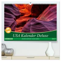 USA Kalender Deluxe (hochwertiger Premium Wandkalender 2027 DIN A2 quer), Kunstdruck in Hochglanz