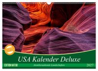 USA Kalender Deluxe (Wandkalender 2027 DIN A3 quer), CALVENDO Monatskalender