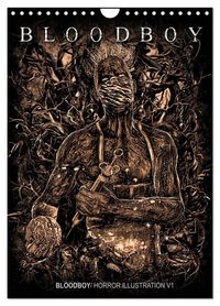BLOODBOY/ HORROR ILLUSTRATION V1 (Wandkalender 2027 DIN A4 hoch), CALVENDO Monatskalender