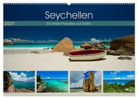 Seychellen - Ein letztes Paradies auf Erden (Wandkalender 2027 DIN A2 quer), CALVENDO Monatskalender