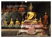 Buddhas tief im Fels (Wandkalender 2027 DIN A3 quer), CALVENDO Monatskalender