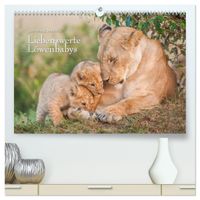 Emotionale Momente: Liebenswerte Löwenbabys (hochwertiger Premium Wandkalender 2027 DIN A2 quer), Kunstdruck in Hochglanz