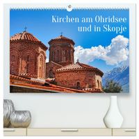 Kirchen am Ohridsee und in Skopje (hochwertiger Premium Wandkalender 2027 DIN A2 quer), Kunstdruck in Hochglanz