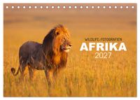 Afrika Wildlife-Fotografien (Tischkalender 2027 DIN A5 quer), CALVENDO Monatskalender