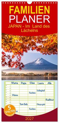 Familienplaner 2027 - JAPAN - Im Land des Lächelns mit 5 Spalten (Wandkalender, 21 x 45 cm) CALVENDO