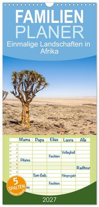 Familienplaner 2027 - Einmalige Landschaften in Afrika mit 5 Spalten (Wandkalender, 21 x 45 cm) CALVENDO