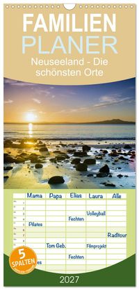 Familienplaner 2027 - Neuseeland - Die schönsten Orte am anderen Ende der Welt mit 5 Spalten (Wandkalender, 21 x 45 cm) CALVENDO