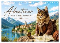 Abenteuer AUF SAMTPFOTEN (Wandkalender 2027 DIN A4 quer), CALVENDO Monatskalender