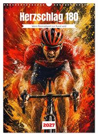 Herzschlag 180 - Wenn Rennradsport zur Kunst wird (Wandkalender 2027 DIN A3 hoch), CALVENDO Monatskalender
