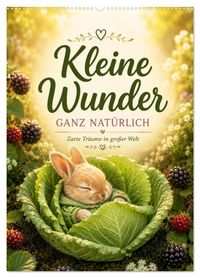 Kleine Wunder GANZ NATÜRLICH (Wandkalender 2027 DIN A2 hoch), CALVENDO Monatskalender