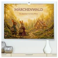 MÄRCHENWALD - Ein Abenteuer auf leisen Pfoten (hochwertiger Premium Wandkalender 2027 DIN A2 quer), Kunstdruck in Hochglanz