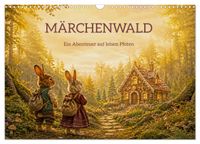 MÄRCHENWALD - Ein Abenteuer auf leisen Pfoten (Wandkalender 2027 DIN A3 quer), CALVENDO Monatskalender