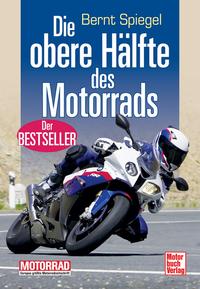 Die obere Hälfte des Motorrads
