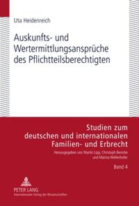 Auskunfts- und Wertermittlungsansprueche des Pflichtteilsberechtigten