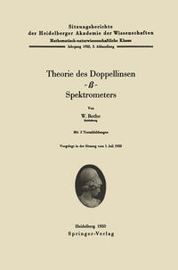 Theorie des Doppellinsen-β-Spektrometers