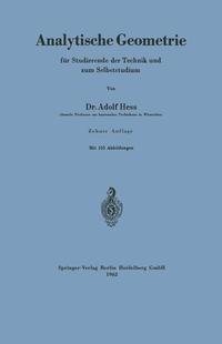 Analytische Geometrie für Studierende der Technik und zum Selbststudium