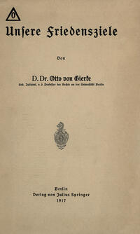 Unsere Friedensziele