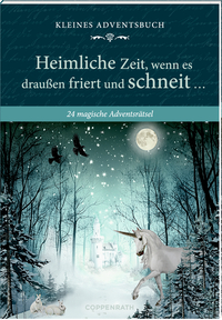 Adventskalenderbuch mit Türchen – Heimliche Zeit, wenn es draußen friert und schneit ...