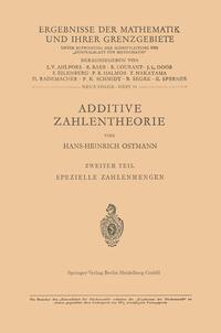 Additive Zahlentheorie