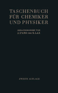Taschenbuch für Chemiker und Physiker