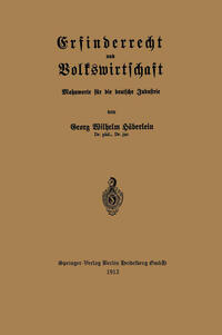 Erfinderrecht und Volkswirtschaft