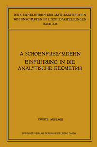 Einführung in die Analytische Geometrie der Ebene und des Raumes