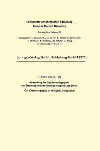 Anwendung der Gaschromatographie zur Trennung und Bestimmung anorganischer Stoffe