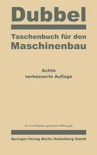 Taschenbuch für den Maschinenbau