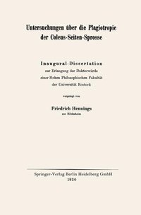 Untersuchungen über die Plagiotropie der Coleus-Seiten-Sprosse