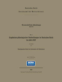 Ergebnisse phänologischer Beobachtungen im Deutschen Reich im Jahre 1937