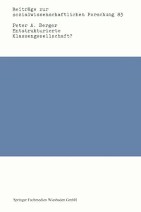 Entstrukturierte Klassengesellschaft?