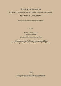 Entwicklung eines Verfahrens zur zahlenmäßigen Bestimmung der Schneideigenschaften von Messerklingen