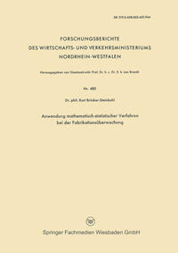 Anwendung mathematisch-statistischer Verfahren bei der Fabrikationsüberwachung