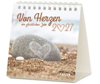 Von Herzen ein glückliches Jahr 2027 – Tischkalender
