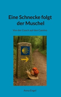 Eine Schnecke folgt der Muschel